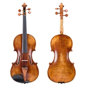 Guarneri 1734 <span class=keywords><strong>Violon</strong></span> du Diable personnalisé rétro ancien <span class=keywords><strong>violon</strong></span> européen en érable flammé 4/4 - Product Image 1