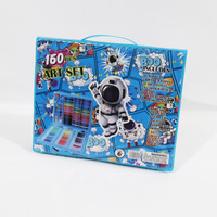 Nouveauté Rentrée des Classes : Ensemble d'Art en PVC 160 Pièces – Stylos Aquarelles & Crayons Étudiants – Cadeaux de Papeterie en Gros de Duoliyou