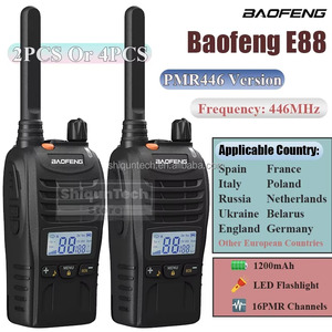 <span class=keywords><strong>Talkie</strong></span>-<span class=keywords><strong>walkie</strong></span> <span class=keywords><strong>Baofeng</strong></span> E88 <span class=keywords><strong>PMR446</strong></span> Émetteur-récepteur 446 MHz Mini radio de communication Lampe torche LED BF-E88 Lampe torche Radio bidirectionnelle - Product Image 2
