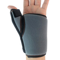 Attelle de poignet Power Eagle pour la protection contre la ténosynovite estivale, en tissu OK avec bande en caoutchouc, noire, universelle, pour main gauche ou droite, fermeture à bouton pour le pouce