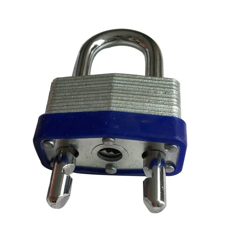 Quality padlocks stable electroplating white copper core keywith long shackle melaleuca lock