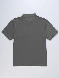 Polo décontracté à manches courtes et col rabattu de couleur unie pour hommes-été - Product Image 2