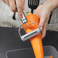 Roestvrijstalen Dunschiller Groentemeloen Fruit Aardappel Wortelkomkommer Multifunctionele Rasp Dunschiller Snijmachine