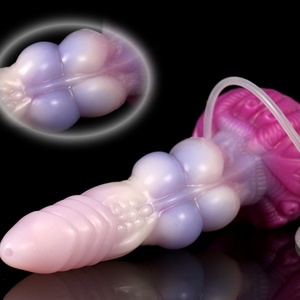 YOCY Sea Jelly Dildo Colorido con Doble Nudo, Masajeador para Hombre con Función de Eyaculación Realista, Juguete Sexual de Silicona para Mujeres, Masturbación - Product Image 4
