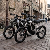 Vélo de montagne électrique haute vitesse 4000W, pneus larges, batterie lithium 72V, vélo électrique adulte pour l'extérieur, cadre en alliage d'aluminium