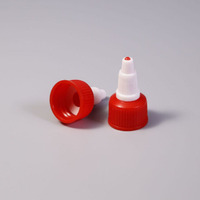 Capuchon à vis anti-déversement 24/410 28/410 Yorker Twist Top Cap pour applicateur de pointe d'huile de cheveux d'encre de tatouage avec doublure de joint d'induction thermique en feuille
