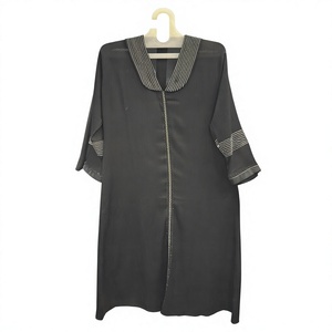 Promotion : Abaya Modeste de Dubaï à Manches Longues, Ornée de Perles et de Paillettes, Faite à la Main, Traditionnelle, pour Mariage, en Polyester, pour Femme, Robe Quotidienne Aïd - Product Image 3