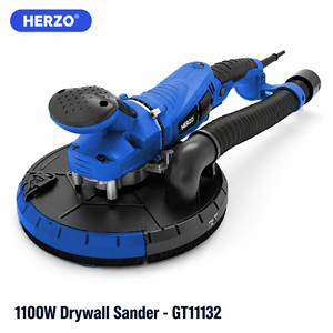 HERZO 225mm Variabler Drehzahlschleifer für Trockenbau 1100W Klett-Industrieschleifer 220-240V - Product Image 1