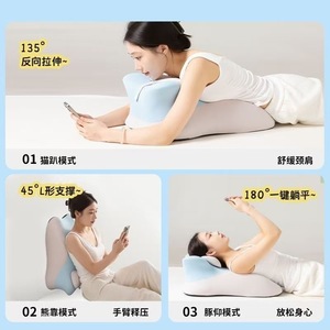 Ergonomic Sleeping Pillow 58cm x 37cm x 22cm Multi Position Support For Couples Sleep Comfort - Product Image 4