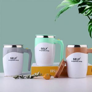 2024 Hot Selling 400ml Promotional Stainless Steel Automatic Electric Self Stirring <b>Coffee</b> Mug 350ml PP Magnetic for Parties - Product Image 2
