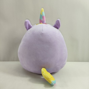 Peluche licorne brodée personnalisée, super douce, extensible, anti-stress, câlin, cadeau d'anniversaire pour l'anxiété - Product Image 4