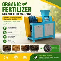 Granulateur d'engrais organique à double rouleau, machine d'extrusion pour usine d'engrais