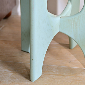 Table basse ronde en bois décorative de style européen INNOVA avec design à panneaux pour le salon, meubles de maison - Product Image 6