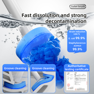 <span class=keywords><strong>Spazzola</strong></span> per <span class=keywords><strong>WC</strong></span> Multifunzionale Ecologica con Testa Sostituibile a Pressione, Strumento di Pulizia per Bagno - Product Image 4