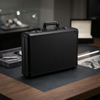 Étui de rangement pour montres en aluminium de qualité supérieure, mallette de collection multi-usages pour montres, bijoux, outils et cartes classées