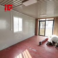 Vente en gros de petites maisons modulaires détachables en verre 20 pieds 40 pieds personnalisées de haute qualité Maisons de conteneur à toit à pignon préfabriquées extensibles