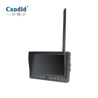 Caméra de surveillance sans fil 2,4 GHz avec portée de 300 mètres, prise en charge de la vue partagée sur 4 canaux pour camping-car