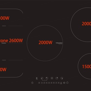 Placa de Inducción Eléctrica de 30 Pulgadas, Estufa de Vitrocerámica con 5 Quemadores, Control Táctil - Product Image 3