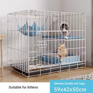 Snelle Levering Verpakt In <span class=keywords><strong>Plastic</strong></span> Dienblad Op Maat Gemaakt Professionele Metalen Kennel Groot Kattenhuis - Product Image 6