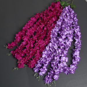 Flores artificiales de alta calidad Wisteria flores vides <span class=keywords><strong>pinturas</strong></span> al óleo decorativas suaves para Acción de Gracias graduación Artificial - Product Image 3
