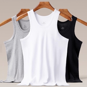 Débardeur côtelé 100 % coton pour <span class=keywords><strong>homme</strong></span>, doux, respirant, décontracté - Product Image 1