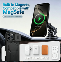 Coque de protection magnétique pour appareil photo coulissant avec support pour iPhone 18 17 16 15 14 Plus 13 12 Pro Max Mini 17E 16E