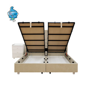 High-Cost-Effective ZERO Brand Luxury Adjustable Smart King-Size Solid Wood Modular Storage <strong>Bed</strong> European-Style <strong>PALLETIZED</strong> KD - Product Image 5