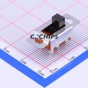 OS203013MT7QN1 Slide Switch Through hole Component (THT) Switch Double Pole Three Throw Rectangle Pin Header Solder Tab 9.3mm - Product Image 1