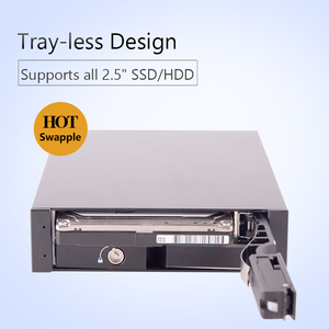 Unestech 2Bay alüminyum kasa SATA Hot Swap Bay 2.5 inç tepsi-az <span class=keywords><strong>SSD</strong></span> sabit disk mobil raf muhafazası - Product Image 3