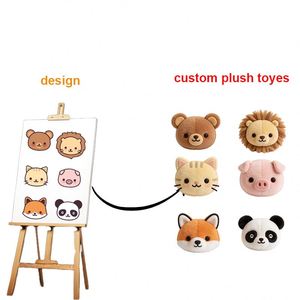 Design Animal Shape Keychain Toy Adorable Custom Eco-Friendly Plush Toy Custom Plush Toys No Minimum - Product Image 1