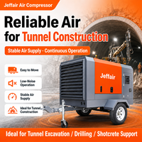 Compresseur d'air mobile électrique à vis de 37 kW à faible bruit pour l'ancrage et le forage dans les petites mines