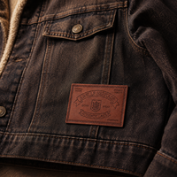 Étiquette en cuir personnalisée avec logo gaufré ou en relief pour jeans, vestes, sacs, vêtements, OEM, ODM, échantillonnage rapide, approvisionnement en gros AWELLS