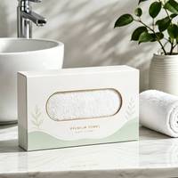 Boîte d'emballage personnalisée pour rouleaux de serviettes en carton blanc recyclable et écologique, boîte à serviettes jetables pour l'hôtellerie et la vente en gros
