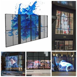 Écran LED transparent à grille, étanche IP65, mural, 4K, lisible en plein soleil, pour mur-rideau en verre extérieur commercial - Vente Flash - Product Image 6