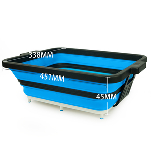 Anjuke BBQ chuẩn bị lưu vực Xô đá gấp lưu vực chuẩn bị thịt nướng với thớt và chức năng thoát nước - Product Image 4