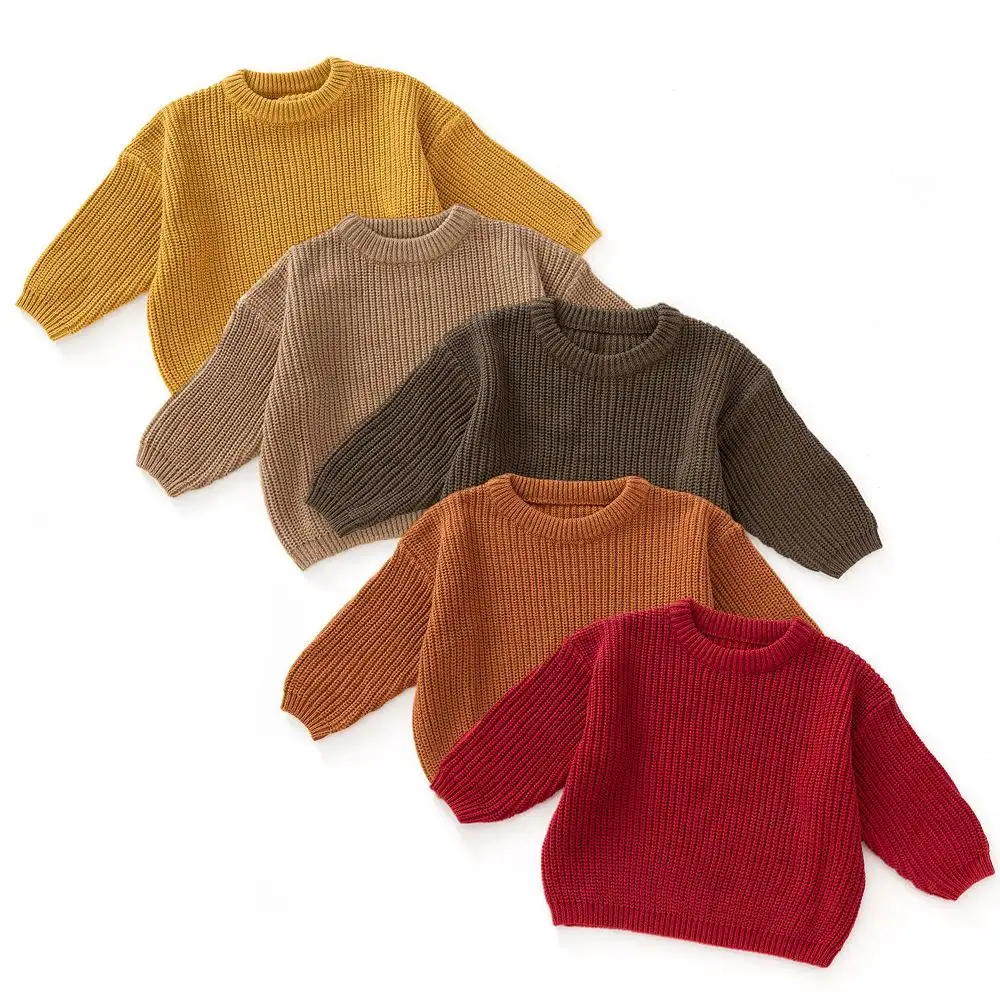 कस्टम लड़के लड़कियों के लिए नरम ढीले लंबी आस्तीन स्कूल खेल आकस्मिक शैली स्वेटर बच्चों के लिए