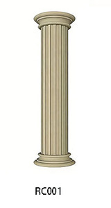 Colonna Romana in EPS con Linee Decorative per Decorazione Esterna di Ville, Centri Commerciali e Scuole - Product Image 2