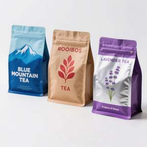 28g Moisture-Proof Security <b>Laminated</b> Aluminum Foil Mylar Bags Zipper Custom Logo Stand-Up <b>Pouch</b> for Tea Pet Food Sushi - Product Image 6