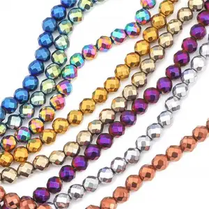 jewelry wholesalers new york Non Magnetic Hematite Beads Round faceted