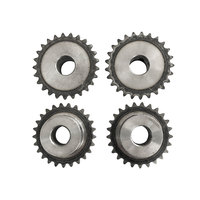 Pignon de chaîne à 2 points avec trou standard 04C 25H, pignon de moteur général, vente en gros, trou de vis M5, 8-70 dents, trempé