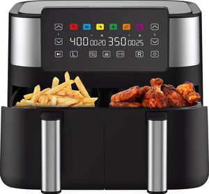 Friteuse à air double zone 8L avec double panier, deux compartiments profonds, très populaire - Product Image 3