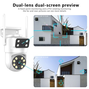 4MP wifi thông minh không dây ống kính kép PTZ CCTV Camera Wifi Dual Camera bóng Máy liên kết theo dõi ống kính kép mạng Máy ảnh tuya - Product Image 5