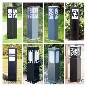 حديقة LED 2 رأس منظر طبيعي على الطراز الأوروبي في الهواء الطلق مصابيح عمود الحديقة للأماكن الخارجية - Product Image 6