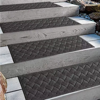 Viair Moderne Selbstklebende Treppenmatte Rutschfeste Gebürstete Geprägte Bodenmatte für Zuhause Wiederverwendbar Klebefrei Stufenmatte Maschinengefertigt