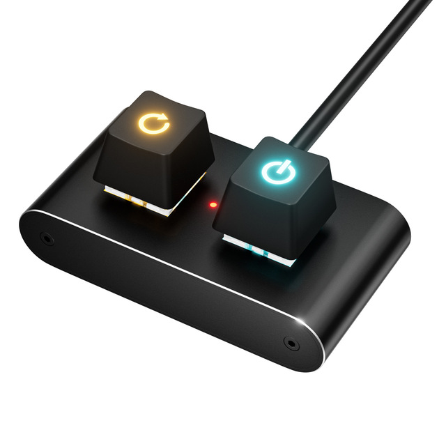 Internet cafe computer aluminum case switch button, desktop host external power on button, external extension startup L744