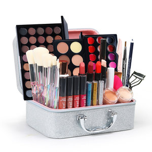 Palette de fards <span class=keywords><strong>à</strong></span> paupières tout-en-un, rouge <span class=keywords><strong>à</strong></span> lèvres liquide longue tenue, mascara, éponge, coffret cadeau de maquillage beauté <span class=keywords><strong>à</strong></span> prix réduit - Product Image 6