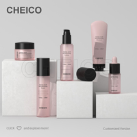 Ensemble de pots cosmétiques, tubes souples en plastique, flacons compte-gouttes sans air avec impression sérigraphique pour flacons pulvérisateurs OEM