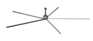 Ventilateur de plafond HVLS RTFANS 24 pieds, grand ventilateur industriel pour entrepôt, options de taille pour grands espaces 5,5 / 6,1 / 7,3 mètres, options de tension 220V / 380V - Product Image 3