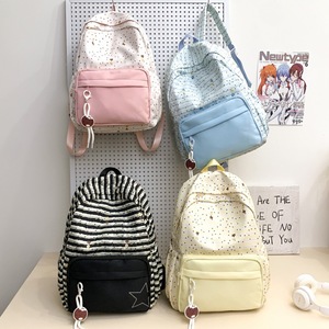 Female New model Japanese brand L capacity Compact Plaid pattern Dual shoulder Middle High <b>school</b> student Plaid pattern <b>backpack</b> - Product Image 1