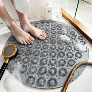 Alfombrilla antideslizante redonda de PVC para baño, protección del medio ambiente, ducha doméstica, ventosa de drenaje, alfombrilla de masaje para Baño - Product Image 6